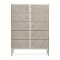 thumbnail image 3 of Michael Amini Lanterna Wood Highboy Chest in Silver Mist Finish, 3 of 16