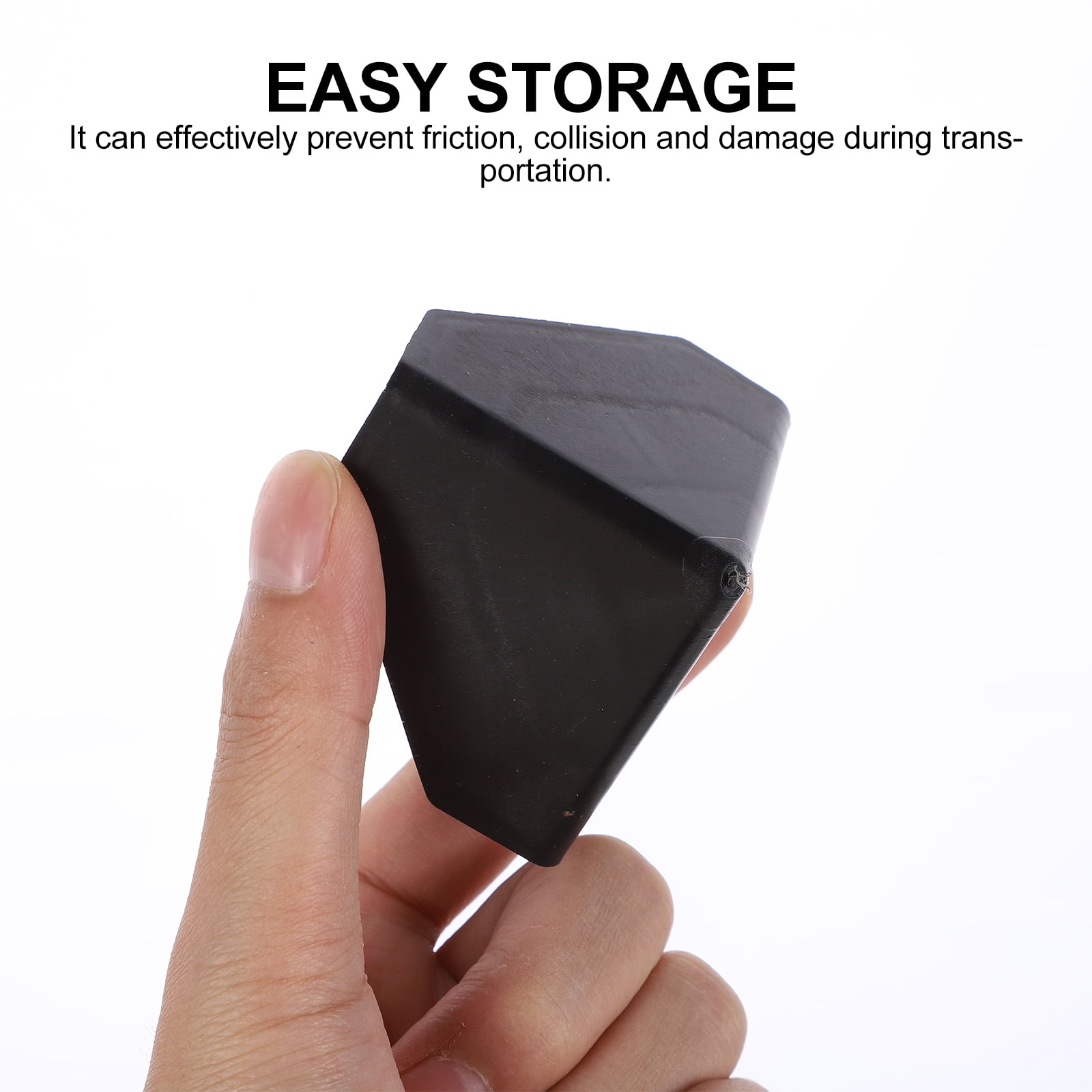 ETEREAUTY 200Pcs Case Carton Corner Guards Black Lightweight Protective Edges for Shipping Boxes