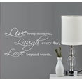 thumbnail image 2 of Decal ~ LIVE LAUGH LOVE #3 ~ WALL DECAL, HOME DECOR 13" X 25", 2 of 3