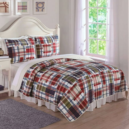 navy khaki preppy plaid bedding quilt set walmart com navy khaki preppy plaid bedding quilt set walmart com