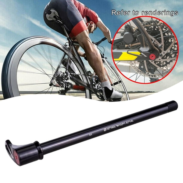 Pinchos de Cubo de Rueda de Liberación Rápida de Bicicleta Ultraligera Palancas de Eje Trasero Delantero MTB Herramienta de Bicicleta de Montaña Aleac 12x162LxM12 (P1.5) x14L Macarena Eje pasante del buje trasero