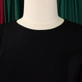 thumbnail image 6 of AURA Plus Size Bodycon Midi Dress Ruffle Detail High Waist Crewneck Short Sleeve Elegant Summer Office Dress with Zipper, 6 of 9