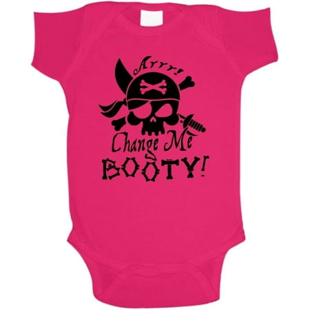 

Change Me Booty Pirate Baby Bodysuit Romper One Piece or Toddler T-Shirt