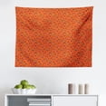 thumbnail image 1 of Floral Tapestry, Rhythmic Christmas Flower Berry Branches Pattern, Fabric Wall Hanging Decor for Bedroom Living Room Dorm, 2 Sizes, Vermilion Green, by Ambesonne, 1 of 1