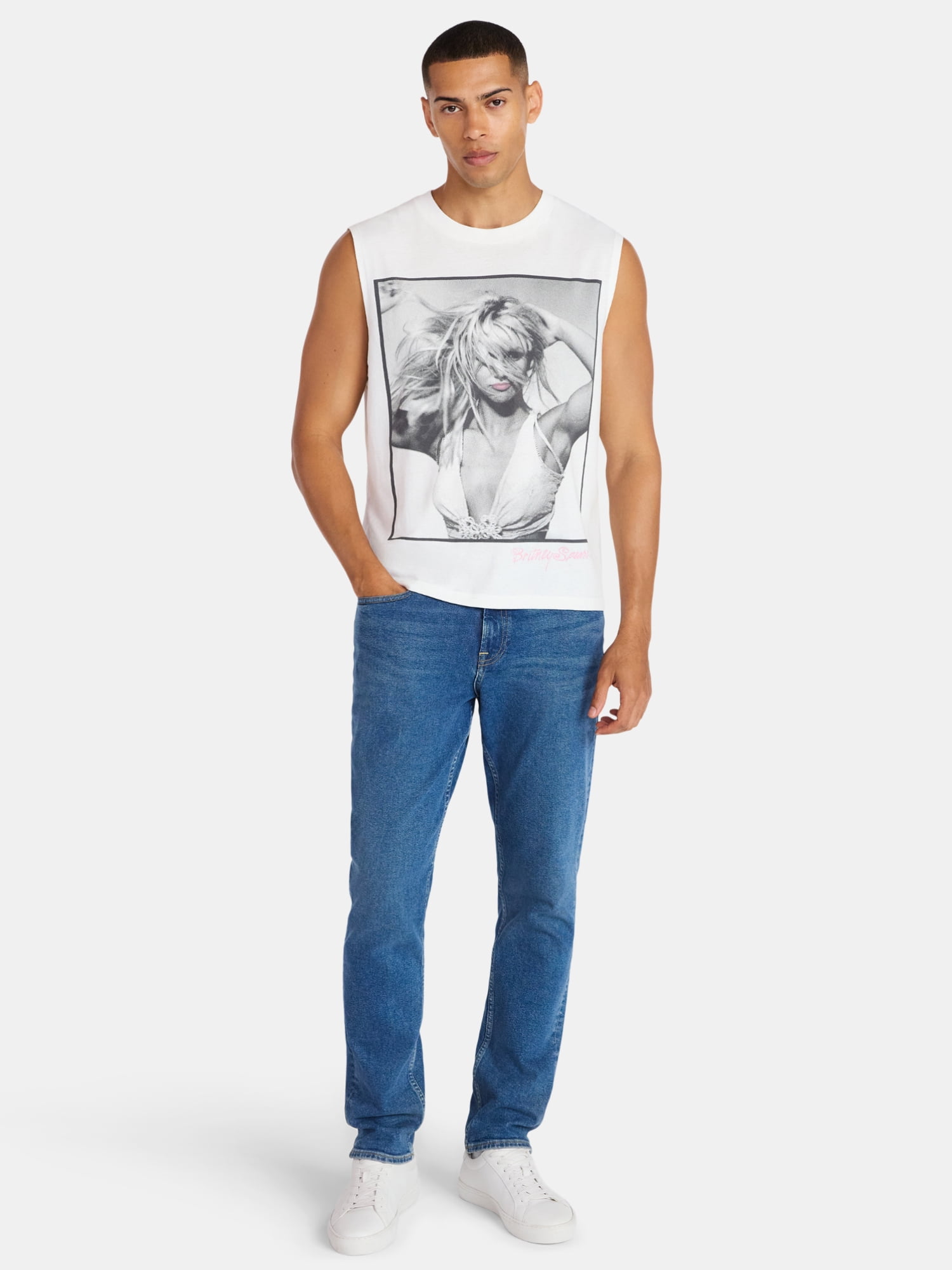 Britney Spears Graphic Pride Muscle Tank Top, Men's Sizes XS-3XL