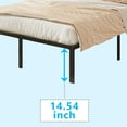 thumbnail image 2 of Matladin Queen Bed Frame with 16'' High, Metal Platform, Mattress Foundation Bed Base, 1000lbs Capacity Steel Slat Support, No Box Spring Needed, Black, 2 of 9