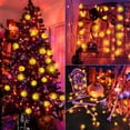 thumbnail image 3 of Inadays Pumpkin String Lights, 9.8 Feet 20 LED Battery Operated Holiday Lights, 2 Modes Steady and Flickering Lights Waterproof for Festival, Party, Indoor Outdoor Decor, 3 of 11