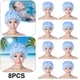 thumbnail image 1 of Gorro Baño Con Flores 3D Transpirable para Acuáticos Accesorios Piscina () Azul, 1 of 5