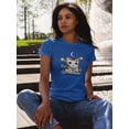 thumbnail image 2 of Cute Sweet Cat W Nature Shaped T-Shirt Women -Image by Shutterstock, Female 3X-Large, 2 of 4