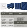 thumbnail image 5 of Bambusa Sheets|Soft, Cooling Bamboo Viscose Bedding| Relax The Body For a Great Night's Sleep| Gentle on All Ages:(Q=Queen-Navy Blue), 5 of 8