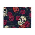 thumbnail image 1 of Balery Roses Skulls Alfombrilla de Secado para Cocina, 18x24 Pulgadas, Súper Absorbente para Platos y Encimeras, 1 of 7