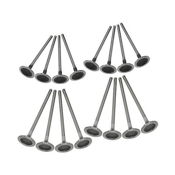 Exhaust and Intake Valve Kit (Set of 16)- Compatible with 2007 - 2010 Mini Cooper 1.6L 4-Cylinder Turbo 2008 2009