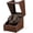 Brown PU Leather, variant on Watch Winder for Automatic Watches, Double Automatic Watch Winder Box with Quiet Japan-made Motor, Automatic Watch Display Storage Rotation Wristwatch Box with 2 Slots (Brown PU Leather)