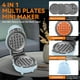 thumbnail image 2 of Mini máquina para hacer gofres Baker's Friend 4 en 1 azul compacta, 2 of 6