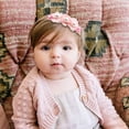 thumbnail image 3 of Baby Girl Floral Headbands- 3pcs Nylon Headband Handmade Flower Crown Elastic Hairband Newborn Toddler Hair Accessories Gifts for Girls, 3 of 6
