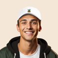 thumbnail image 3 of Dalix Pineapple Embroidered Cap Cotton Baseball Summer Cool Dad Hat Mens in White, 3 of 5