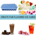 thumbnail image 5 of Bandejas para cubitos de hielo, bandejas flexibles para cubitos de hielo con tapa, para bebidas frías, whisky y cócteles, 5 of 5