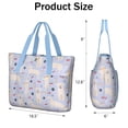 thumbnail image 3 of Tote Bag for Women - Golden Retriever Dog with Cherry and Rainbow Shoulder Bag - Large Utility Work Duffle Bag with Zipper Handbag for Travel, Work, Sprots, 3 of 5