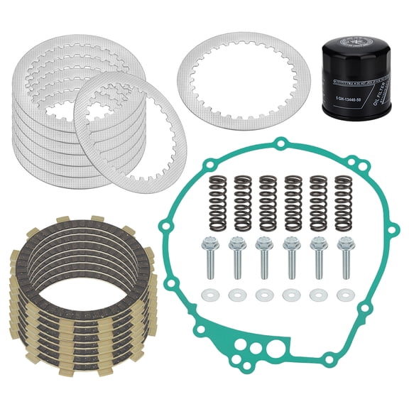 M MATI Clutch Friction Plates Springs Bolt Gasket kit for Yamaha YZF-R6 YZF-R6S FZ6 FZS600 2003-2009