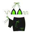thumbnail image 1 of Prolriy Maillot de Bain à Taille Haute Rembourrée avec Col Licou (Femmes), 1 of 8