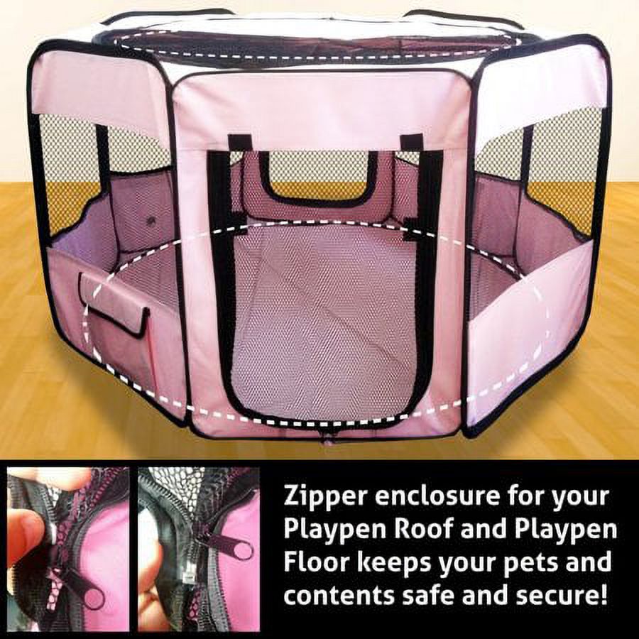 ToysOpoly Portable Pet Playpen Puppy Kennel, Small and Medium Size Dogs ...