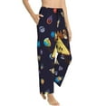 thumbnail image 2 of Bill Cipher Women's Pajama Pants Comfy Casual Loose Sleep Bottoms Pants Drawstring Wide Leg Long Lounge Pants, 2 of 8