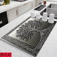 thumbnail image 6 of 2D flat 1 kitchen stove cover, simple and artistic pattern design, Nordic-style kitchen mat, coffee machine mat, operation counter decoration, the first choice for kitchen gifts. The size is 28.3x20., 6 of 8