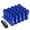 Blue, variant on J2 Engineering LN-T7-028-15-SL J2 Engineering 7075 -T6 Forged Aluminum M12X1.5 20Pcs 60mm Height Open -End Lug Nut Set w/Adapter Key (Silver)