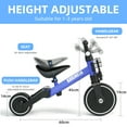 thumbnail image 4 of KORIMEFA Toddler Tricycle with Push Handle, Toddler Bike for Age 1-3 Year Old Boy Girl, Kids Trike, Baby Balance Bike, 4 of 16