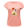 thumbnail image 2 of Gibobby Blusa de Trabajo de Manga Corta Mujeres Cap manga verano Casual Tops cuello en V Color sólido Casual camisas blusa holgada(Rosa,G), 2 of 4