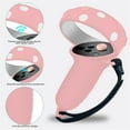 thumbnail image 3 of VR Cover Accessories Set For Quest 2 - Silicone Shell, Controller Grips, Face Cover, Button Caps, Lens Cover Glasses Cloth Set, 3 of 6