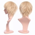 thumbnail image 3 of Perruque Synthétique Longue et Bouclée avec Frange, Perruques Résistantes à la Chaleur, Perruque Pleine Tête pour Femmes, 3 of 4