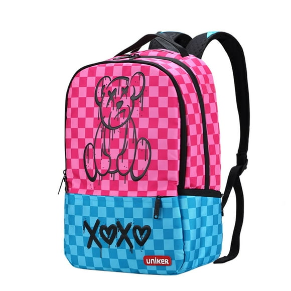 Mochila para portátil UNIKER rosa resistente al agua de 15.6 pulgadas para niñas