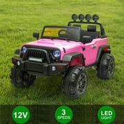 lzndeal 12V Kids Ride On Car Suv Mp3 2.4Ghz Remote Control Led Lights with Safety Belt New
