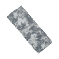 Unique Bargains 1 Pc Flexible Headband Tie-Dye Headband for Sport Gray