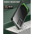 thumbnail image 2 of Poetic Guardian Case for Samsung Galaxy A72, Clear Case with Built-in Screen Protector, Green/Clear, 2 of 6