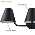 thumbnail image 3 of Claxy 3-Light Black Bathroom Vanity Lights with Barrel Metal Shade, 3 of 6