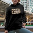 thumbnail image 2 of Weapons of Grass Destruction Pun Quote with Clubs in a Bag, Golf Player, Golfing or Golfer Themed Merch Gift, Black Hooded Sweatshirt or Hoodie, Large, 2 of 5