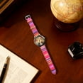 thumbnail image 5 of Dadiaei Wristwatch with Colorful Textile Strap Arabic Numeral Dial Alloy Case and Glass Mirror Casual Style Accessory for Daily Wear, 5 of 5