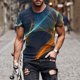 thumbnail image 2 of European And American Round Neck Casual Ethnic Style Retro Printed Short Sleeve T-shirt Top 5XL, 2 of 5