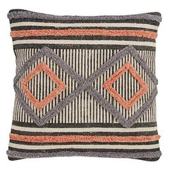 Fennco Styles Luxury Embroidery & Print Down Filled Decorative Throw Pillow