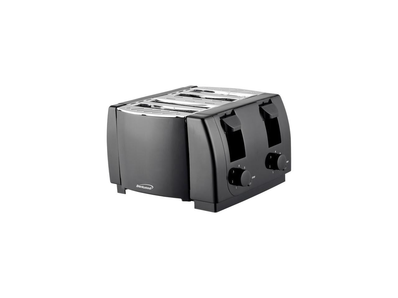 Brentwood Cool Touch 4-Slice Toaster (Black), TS-285