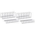 thumbnail image 3 of 2 escurridores de cuencos, 2 soportes para platos, soporte para utensilios, soporte para costillas, multiusos Negro, 3 of 9