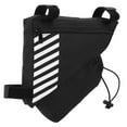 thumbnail image 2 of Bolsa triangular para alforjas de sillín, accesorios de ciclismo, bolsa para tubo delantero de bicicleta negra, 2 of 8
