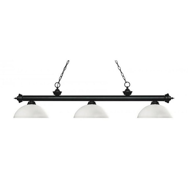 Z-Lite Riviera 3 Light Billiard Light in Matte Black