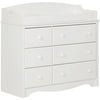 South Shore Angel Changing Table/Dresser with 6 Drawers, Multiple Finishes