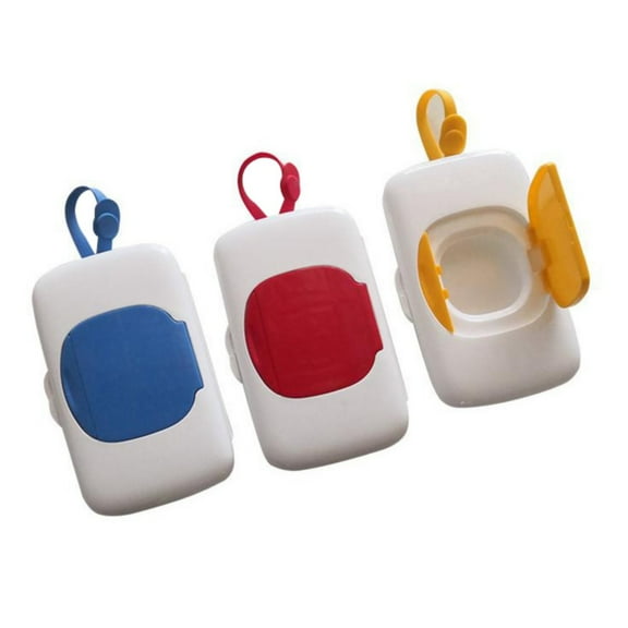 XKHAZA Travel Wipe Holder Reusable Wet Wipe Container Box Strollers Hanging Dispensers Refillable Wipe Case Safe Wet Storage Wipe Holders Wipes and Holders