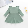 thumbnail image 4 of 2020 Nouvelle Robe à Manches Longues pour Petites Filles, Décontractée, Ample, Col Rond, Mini-Robe Tricotée, 4 of 5