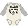 thumbnail image 3 of Inktastic Missouri Awesome Since 1821 Boys or Girls Long Sleeve Baby Bodysuit, 3 of 5
