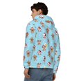 thumbnail image 4 of Uemuo winter cow cute for Men's Fashion Full-zip Hoodies & Sweatshirts with Kangaroo Pocket, Zip-up Hooded Sweatshirt, Moisture Wicking & Breathable-X-Large, 4 of 5